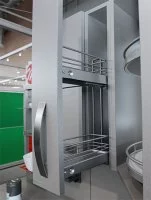 Kessebohmer: Пенал выдвижной отделка «ТИТАН», 2 полки, для фасадов шириной 150 мм