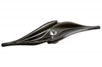 Ручка-кнопка, отделка воронёный глянец + горный хрусталь