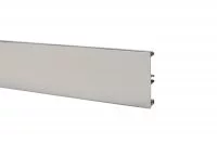 Цоколь алюминиевый H.100, L=4000, сталь нержавеющая полированная