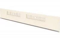 74 Решётка вентиляционная для цоколя ПВХ H.150, L=600, слоновая кость