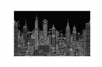 Стеновая панель Нью-Йорк, 900х540х6мм, стекло