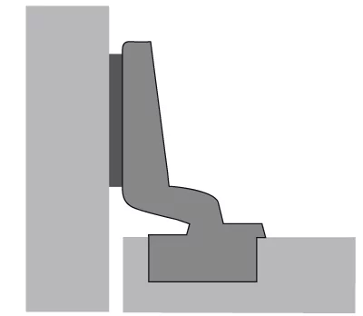 Hettich: 9042878: Петля Intermat 9973, -3.5 мм, TH 42, Под прикручивание