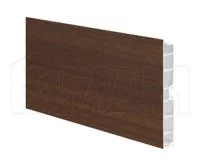 Цоколь пластиковый (высота 100, длина 4000 мм), орех таволато: 10.1233R 4M