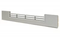 0100 Решётка вентиляционная для цоколя ПВХ H.100, L=600, под рифлёный алюминий