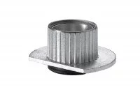 Ножка врезная с пластиковым подпятником