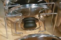 Набор держателей для 4 крышек, отделка хром глянец