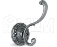 Крючок двухрожковый серебро состаренное: 7710000.SFE