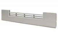 0100 Решётка вентиляционная для цоколя ПВХ H.120, L=600, под рифлёный алюминий