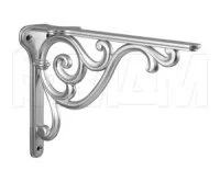 ROME Менсолодержатель для деревянных полок L-200 мм, серебро Ноттингем: WRM.800.200.00R3