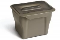 Контейнер (5л), пластик кварц серый с дымчато-серой крышкой