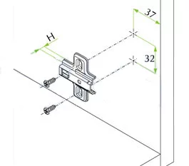 Площадка HARMONY установочная/саморез (4 мм): 525A01M504C