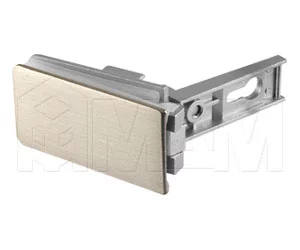 Петля CF для стекл. двери накладная, под сверление, нержавеющая сталь: CF01025 NP