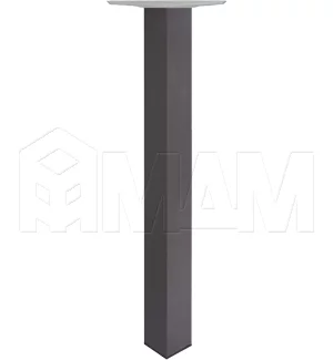 Опора для стола квадратная, 60х60 мм, H710+15 мм, бронза, 4шт.: 701.AB.02