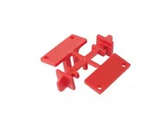 Комплект креплений горизонтальных профилей GOLA Alphalux (4 части), под саморез, пластик