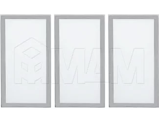 TITANx3 Комплект светильников с блоком питания, нерж.сталь, 12V, 201мм, нейтральный белый 4000К, 6W: TI12-S3-201NO-NW6