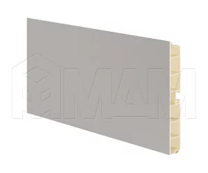 Цоколь пластиковый (высота 150, длина 4000 мм), серый альпака: 15.0398 4M