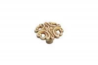 Ручка-кнопка, отделка золото винтаж