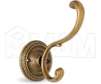 Крючок двухрожковый бронза состаренная: 7710000.21OV