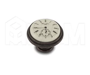 Ручка-кнопка D35мм бронза патинированная/керамика Watch: WPO.77.01.Q1.000.B1