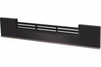 0330 Решётка вентиляционная для цоколя ПВХ H.100, L=600, черный глянец