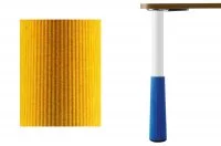 Нога d.50 Н580 для стола KINDER, цвет белый RAL9003 + жёлтый, комплект 4 штуки