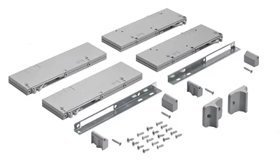 Hettich: 9169656: Комплект демпферов Silent System TopLine L, для 3-й двери, перед верх. пан., открыт.