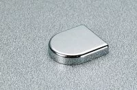 Заглушка овальная к петле для стекла, отделка хром глянец Заглушка овальная к петле для стекла, отделка хром глянец