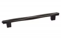 Ручка-скоба 160мм, отделка железо античное черное шлифованное