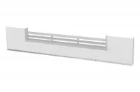 0419 Решётка вентиляционная для цоколя ПВХ H.100, L=600, белый