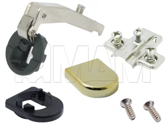 Петля прямая (180) площадка с евровинтами/золото D-обр.: C123158 с евровинтом/золото D