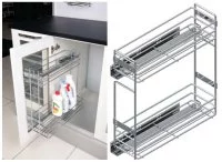 Starax: S-2424 Бутылочница бокового крепления, ширина 270 мм (220х450х495) с доводчиком, левая