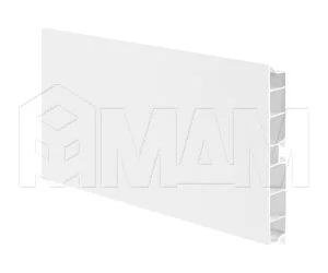 Цоколь пластиковый (высота 100, длина 4000 мм), белый: 10.4801R 4M