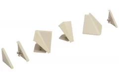 Комплект угловых элементов для треугольного бортика 55\54, цвет бежевый