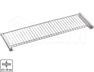 Посудосушитель для чашек без рамки, 800 мм, хром: GV80PCP