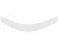 Радиусный элемент цоколя внешний (высота 100), белый: 22.4801R.10