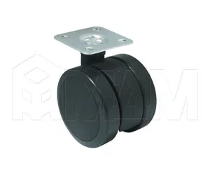 Опора колесная с площадкой, D50 мм, без стопора: CSU-50P