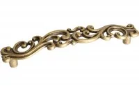 Ручка-скоба 128мм, отделка бронза античная "Флоренция"