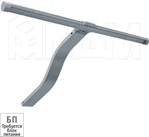 Светильник светодиодный для верхней подсветки, серебристый, 24V, нейтральный белый 5000К, 4.8W: ARC-L12 4,8W