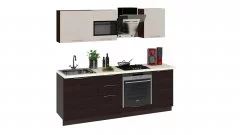 Кухонный гарнитур длиной - 210 см (со шкафом НБ) «Латте-2»