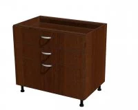 Корпус напольного шкафа для кухни, 3 ящика 900*560*720