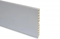 08 Цоколь ПВХ H.150, L=4000, гладкий алюминий