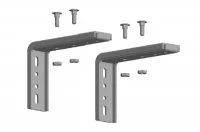 Комплект креплений для настенной установки карниза длиной 2000мм, отделка белая