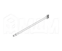 DWD XP Круглый рейлинг, серый металлик, 350 мм (левый): F092075875 L