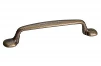 Ручка-скоба 96мм, отделка бронза "Флоренция"