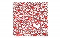 Комплект декоративных панелей PALPITATIO 254х254мм (6 штук), отделка красная