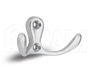 Крючок двухрожковый хром: WP1904