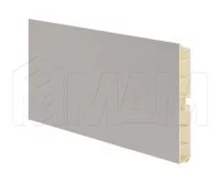 Цоколь пластиковый (высота 100, длина 4000 мм), серый альпака: 10.0398 4M