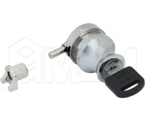 Замок-ручка-ручка для 1-ой двери, выдвижной + отв. планка, хром: 420 CR