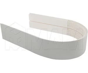 Радиусный элемент цоколя универсальный (высота 100), алюминий "Alulight": 22.0101.FF