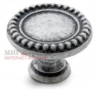 Ручка-кнопка D30мм серебро состаренное: WPO.2030.030.00E8